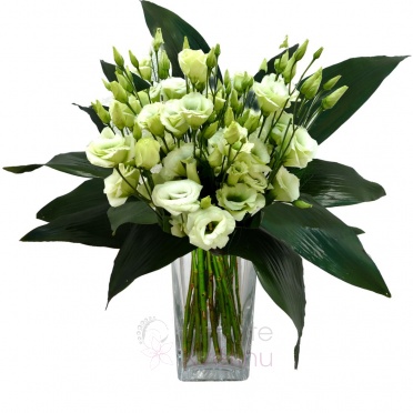 Bouquet of Eustomas + greenery - Eustoma, greenery