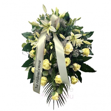 Funeral arrangement - white lilies sg